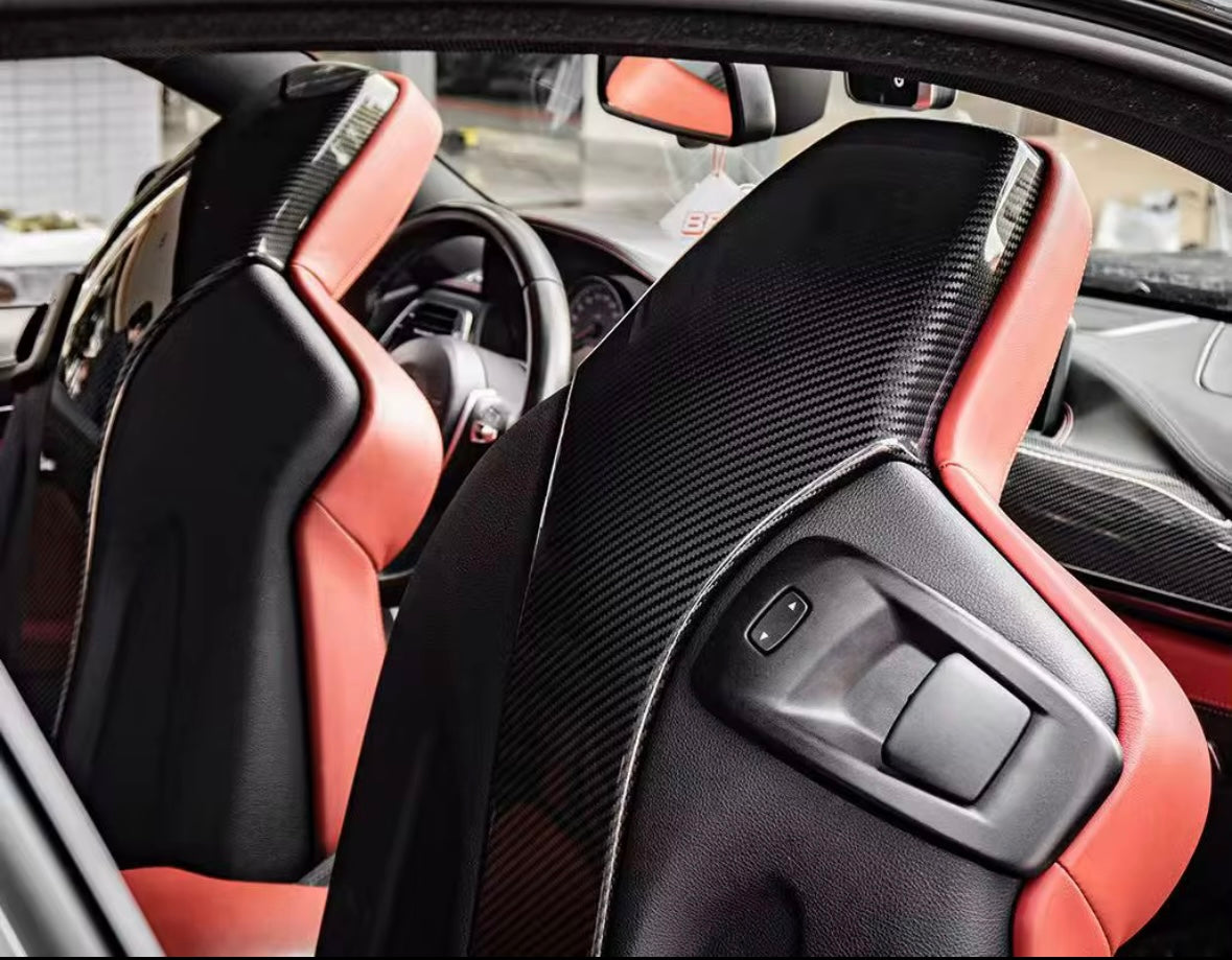 Carbon Fibre Seat Back Covers - F Chassis