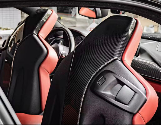 Carbon Fibre Seat Back Covers - F Chassis