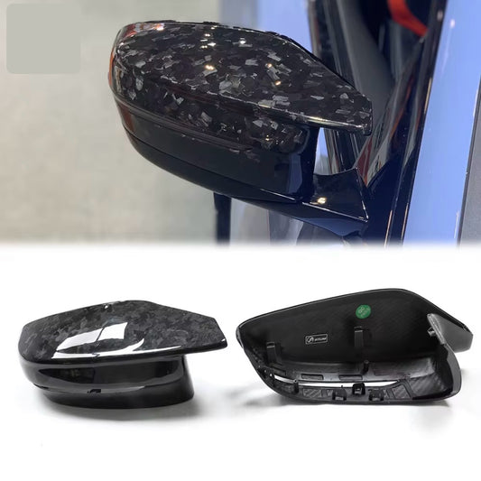 Dry Forged Carbon Fibre Mirror Caps - G Chassis LHD