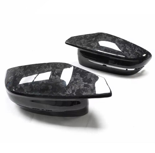 Dry Forged Carbon Fibre Mirror Caps - G Chassis LHD