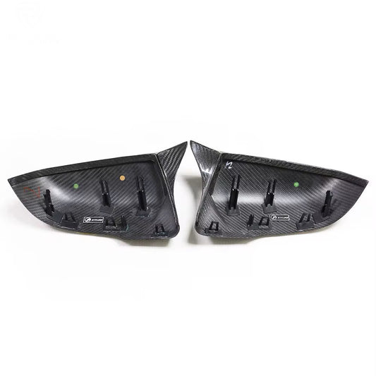 M Style Dry Carbon Fibre Mirror Caps - A90/91 Supra