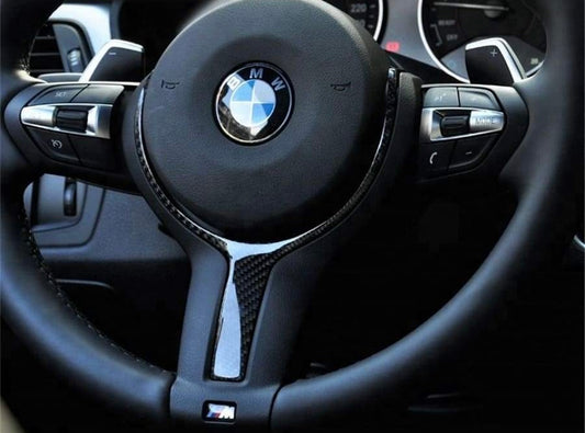 Carbon Fibre Steering Wheel Trim - 1,2,3 & 4 Series