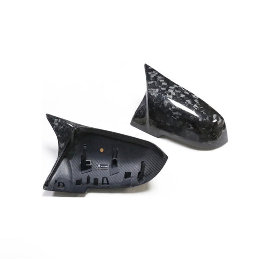 M Style Forged Carbon Fibre Mirror Caps - 1/2/3/4 Series & F87 M2