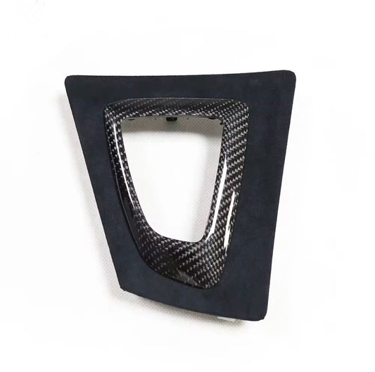 LHD Carbon Fibre + Alcantara Gearbox Surround Trim - 1,2,3 & 4 Series