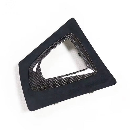 LHD Carbon Fibre + Alcantara Gearbox Surround Trim - 1,2,3 & 4 Series