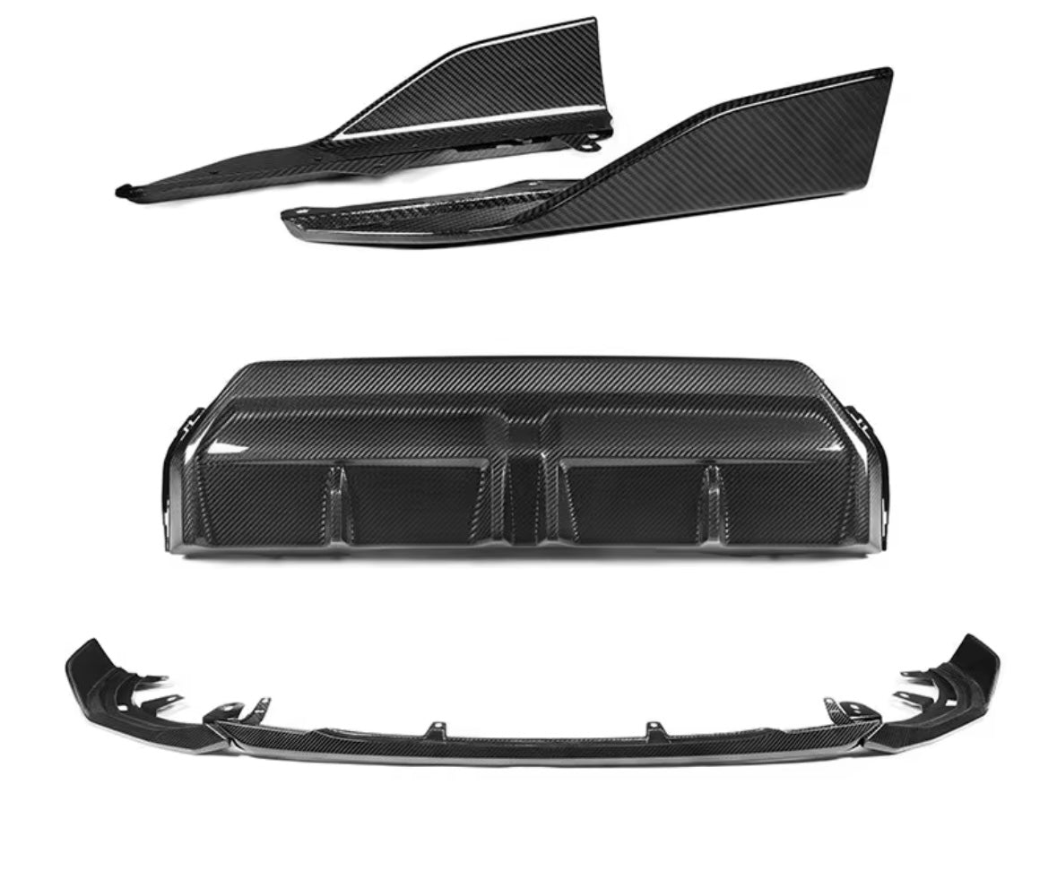Dry Carbon Fibre Front Lip Rear Diffuser Side Skirt Kit - 2 Series G42 M240i