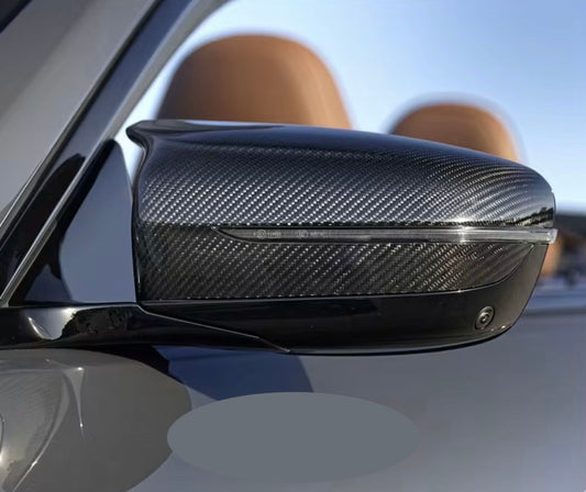 Dry Carbon Fibre/ABS Backed Mirror Caps - BMW F90/F91/F92