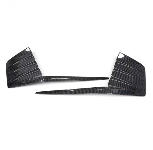 Dry Carbon Fibre Rear Bumper Side Canards - M2 G87