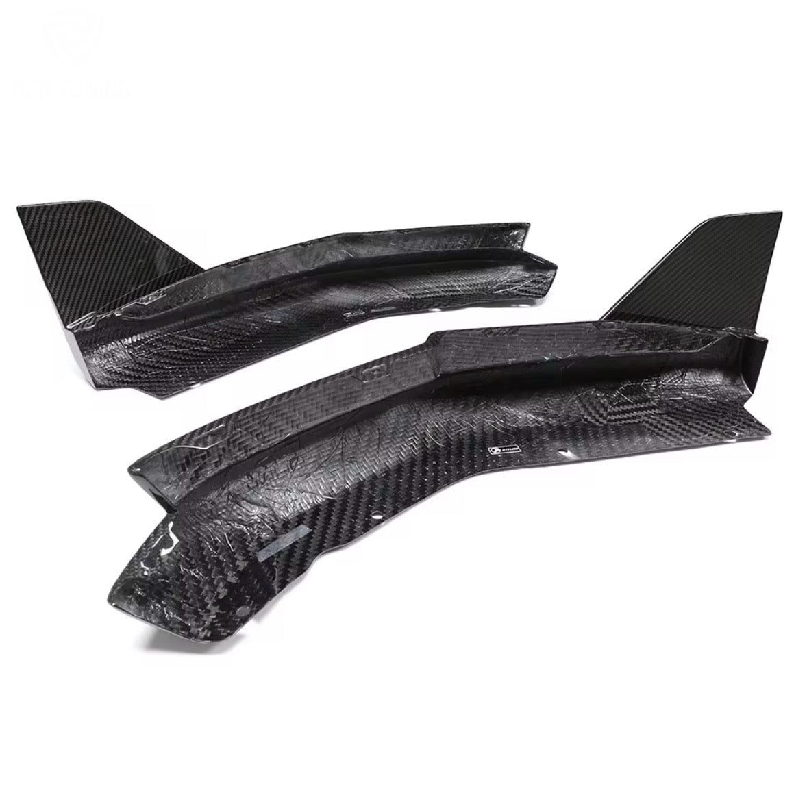 MP Style Dry Carbon Fibre Rear Side Bumper splitters - M3 G80