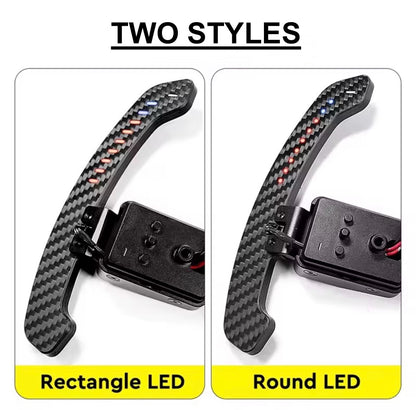 Custom LED Magnetic Carbon Fiber Paddle Shifters - F & G Chassis