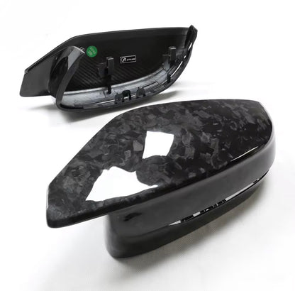Dry Forged Carbon Fibre Mirror Caps - G Chassis LHD