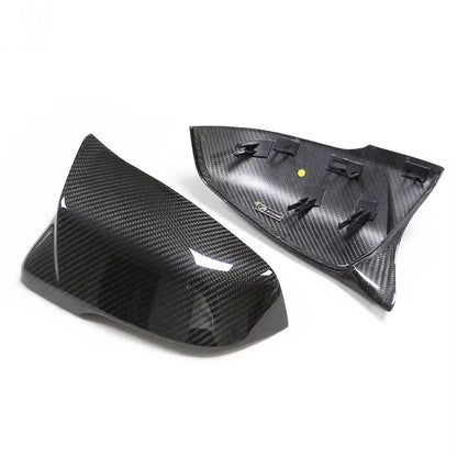 M Style Dry Carbon Fibre Mirror Caps - A90/91 Supra