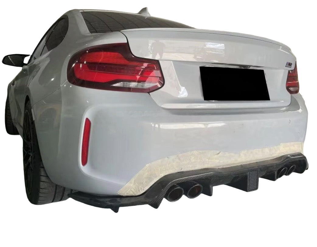 Carbon Fibre Diffuser With Track Light - BMW F87 M2