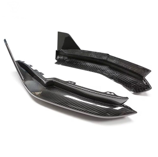 MP Style Dry Carbon Fibre Rear Side Bumper splitters - M3 G80