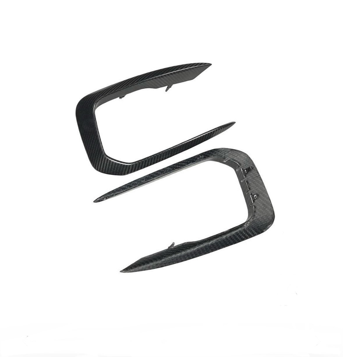 Carbon Fibre Front Fog Light Canards - 1 Series F20 M140i