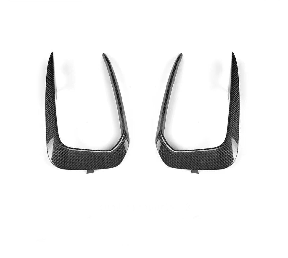 Carbon Fibre Front Fog Light Canards - 1 Series F20 M140i