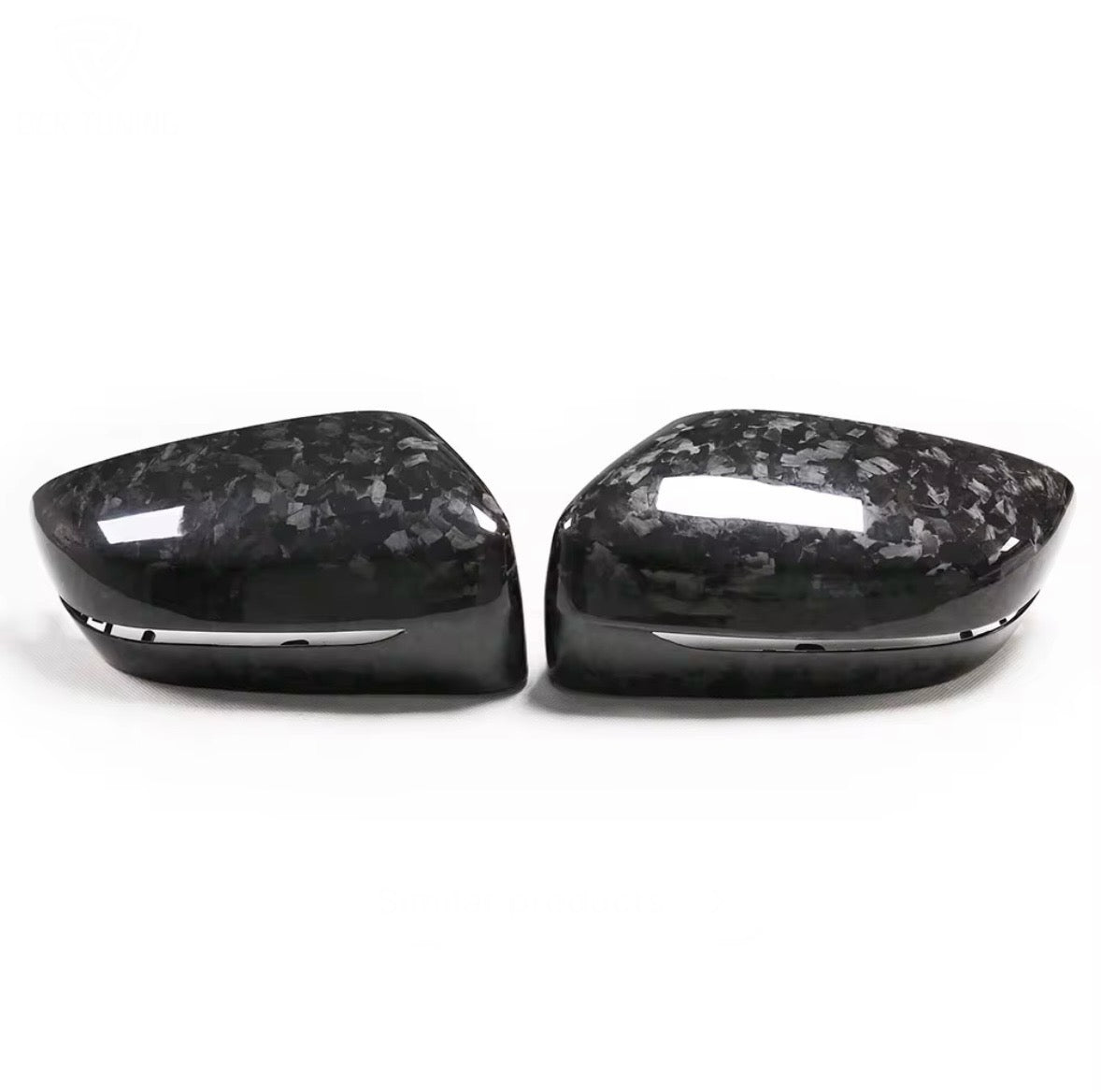 Forged Dry Carbon Fibre Mirror Caps RHD - G chassis