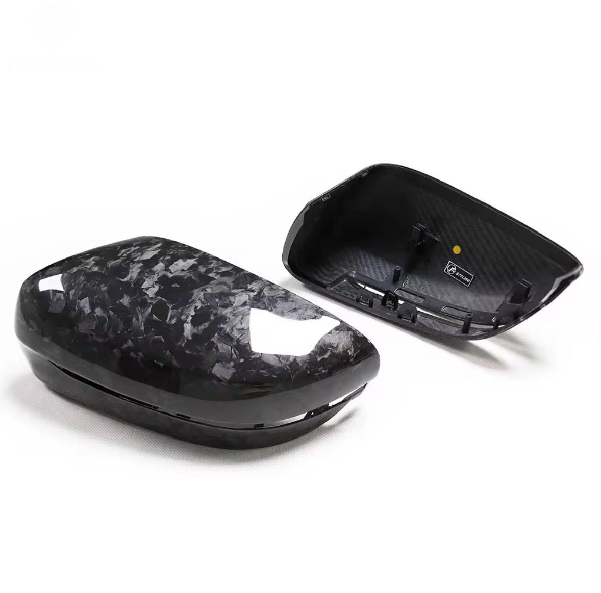 Forged Dry Carbon Fibre Mirror Caps RHD - G chassis