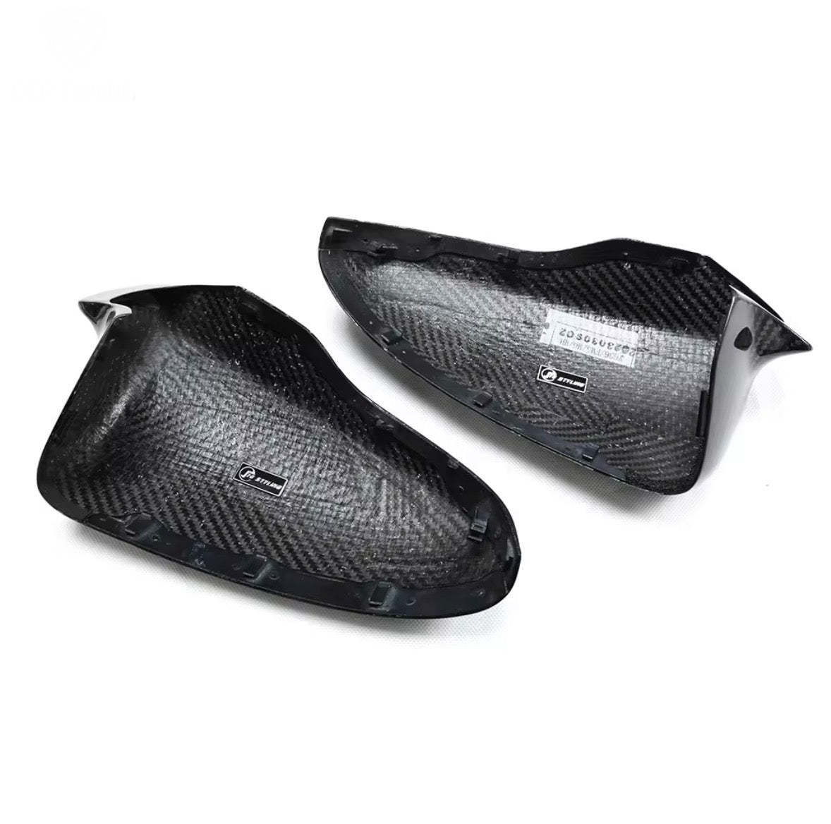Dry Carbon Fibre Mirror Caps - F Chassis