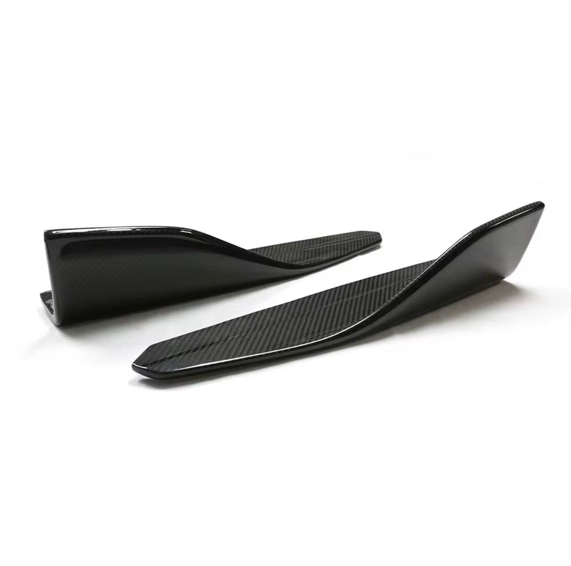 Dry Carbon Fibre Front Bumper Fins - M2 F87